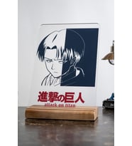 Attack On Titan Ev Levi Ackerman Severlere Masa Dekoratif Ahşap Obje