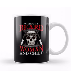 Without a Beard You're The Same As Everyone Else Kupa Bardak Porselen