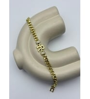 Vip Gold R Harf Taşlı Gurmet Bileklik - 26vipb40