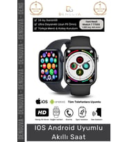 #AkıllıSaat Su Geçirmez 45mm T700s Simli Android Sağlık Sensörlü Bluetooth Aramalı Alarm Akıllı Saat