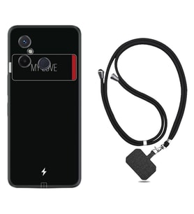 Xiaomi Redmi 12C Kılıf Resimli Boyun Askılı İpli Desenli Silikon My Love 1402