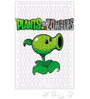 Peashooter Plants ve Zombies Puzzle 240 Parça Yapboz
