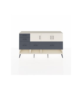 Arges Konsol 3 Raflı 5 Çekmeceli 3 Kapaklı 176x30x99 Aytaşı-Aytaşı/Antrasit