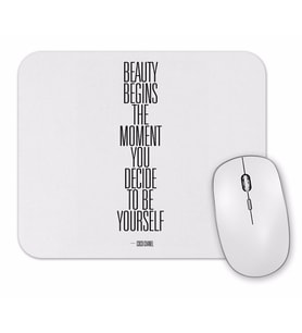 Beauty Begins Mouse Pad