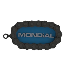 Mondial Logolu Uyumlu  Özel Tasarım Zincir Detaylı Motosiklet Anahtarlığı