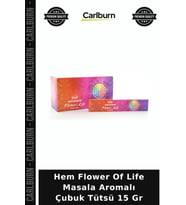 Özel Üretim Meditasyon Doğal Koku Hem Flower Of Life Masala Aromalı Çubuk Tütsü 15 Gr