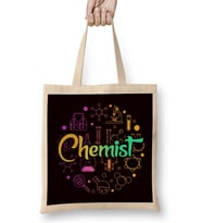 Chemist Scientist Laboratory Chemistry Science Pharmacist Bez Çanta Uzun Saplı