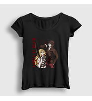 Presmono Kadın Siyah Isaac Rachel Anime Angels Of Death T-Shirt 458849tt