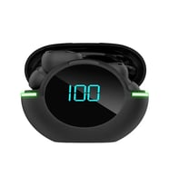 Y80 Dijital Ortam Işığı İle Tws Bluetooth 5.1 Bluetooth Kulaklık Spor Ve Moda Siyah