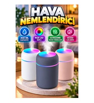 RGB Işıklı Ultrasonik LED Hava Nemlendirici Buhar Makinesi 300 ml