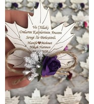 Kişiye Özel Ahşap Magnet Hatıra (Bej)
