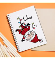Noel Baba Tasarımlı Defter Kişiye Özel