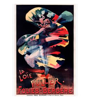 La Loıe Fuller Paris Tiyatro Dansçısı Gösterisi Fransız Art Nouveau Tablo Ahşap Poster Dekoratif