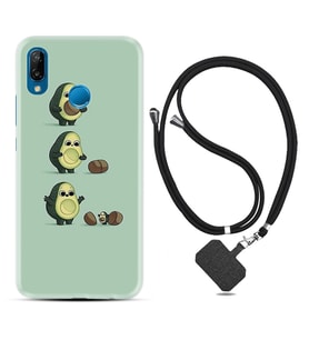 Huawei P20 Lite Mate 10 20 Lite Pro P40 Lite KılıfBoyun Askılı Silikon Avokadolar1352