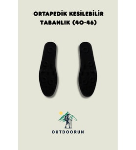 Ortapedik Kesilebilir Tabanlık (40-46) (Siyah)