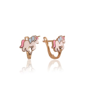 ÇELİKOĞLU KUYUMCULUK 14 AYAR ALTIN ÇOCUK BEBEK UNICORN KÜPE 1,28 GR