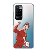 Redmi 10 2022 Uyumlu Fernando Torres Desenli Şeffaf Telefon Kılıfı