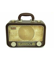 Dekoratif Metal Radyo Bavul C0253