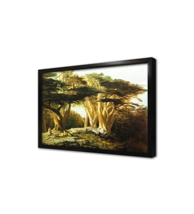 Piknik Alanı Çerçeveli Mdf Tablo