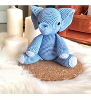 Amigurumi mavi Fil