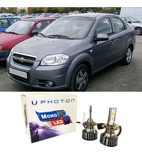 Chevrolet Aveo Led Xenon Uzun + Kısa Far Ampulü H4 Mono Yeni Seri Beyaz