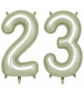 23 Rakam Folyo Balon Yeşil Rengi (76 cm)