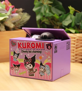 KUROMİ Hırsız Kedi Kumbara Eğlenceli Pilli Kumbara