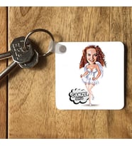 Kişiye Özel Gelin Kız Karikatürlü Anahtarlık