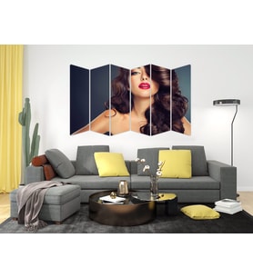 KADIN SAÇ MODELİ KUAFÖR MDF TABLO-1015 MODEL-B