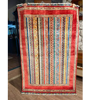 El Dokuma Afgan Şal Model Halı 199x120