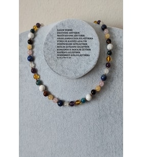 6 - 8 MM ÖĞRENCİ DOĞALTAŞ KOLYE