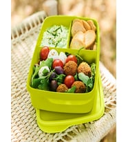Tupperware Eco+ Bölmeli Beslenme Kutusu 1L Yeşil