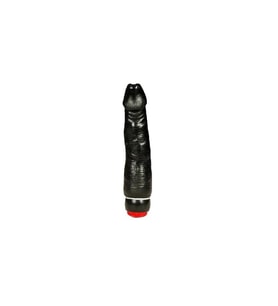 River World Titreşimi Olan Siyahi Harika Gerçekçi 18 cm'lik Vibratör
