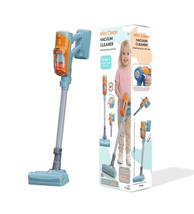 Vacuum Cleaner Sesli Pilli Kablosuz Oyuncak Dikey Elektrik Süpürgesi