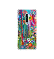 PrintiFy Oppo Reno2z ile Uyumlu Düşlerin Dansı Serisi Folklorik Bahçe Tasarımlı Uv Baskılı Köşe Korumalı Antişok Kılıf