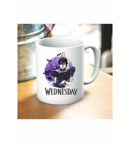 Wednesday Addams Baskılı Kupa Hediyelik Set Arkadaşa Hediye