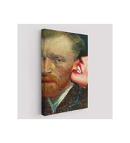 Vincent van Gogh Kulağını Isıran Kadın Pop Art Tablo-6486