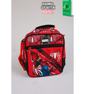 x Dekomus Lisanslı Spiderman Gamevers Collection Termoslu Beslenme Çantası Dekomus Cep Defteri Hediyeli