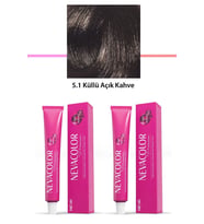 2 li Set Premium 5.1 Küllü Açık Kahve - Kalıcı Krem Saç Boyası 2 X 50 g Tüp