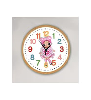 bilge Tasarım Çocuk odası Duvar Saati 30 x 30 CM (Karışık)