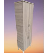 Çok Amaçlı 18212 Dolap CORDOBA Model Hard Parlak Suntalem 180 Demont 4raf El Yapı (Ceviz)