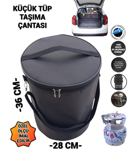 küçük tüp taşıma çantası (Siyah)
