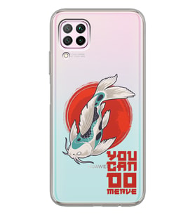 Huawei Wild Fish Tasarımlı Şeffaf Telefon Kılıfı