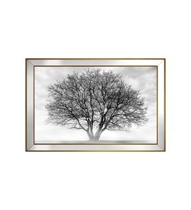 Manzara Temalı Kanvas Tablo 50 x 70 cm Aynalı Gold Çerçeve