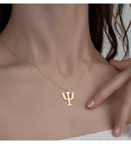Psikoloji Simgesi 14 Ayar Altın Kolye