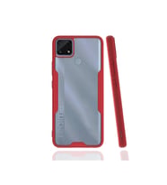 Newface Realme C25 Kılıf Platin Silikon - Kırmızı