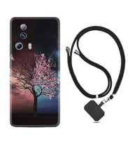 Xiaomi Mi 13 Lite Kılıf Resimli Boyun Askılı İpli Desenli Silikon Series Heaven Tree 1859