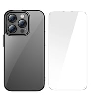 Baseus Glitter iPhone 14 Pro 6.1 Renkli Kenar Silikon Kılıf + Tempered Ekran Koruy - HPSBYI9573-7