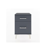 Arges Komodin 2 Çekmeceli 44x30x64 Antrasit-Antrasit