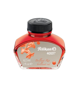 Pelikan Mürekkep Kırmızı-Brilliant Red- parlak kırmızı 62.5 Ml 4001